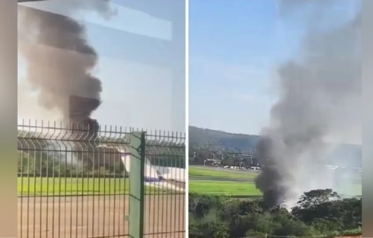 Avião da Polícia Militar cai no Vale do Aço, em Minas Gerais
