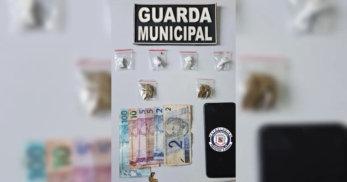 Ciclista é preso pela Guarda Municipal com drogas prontas para venda no Jardim Caravelle