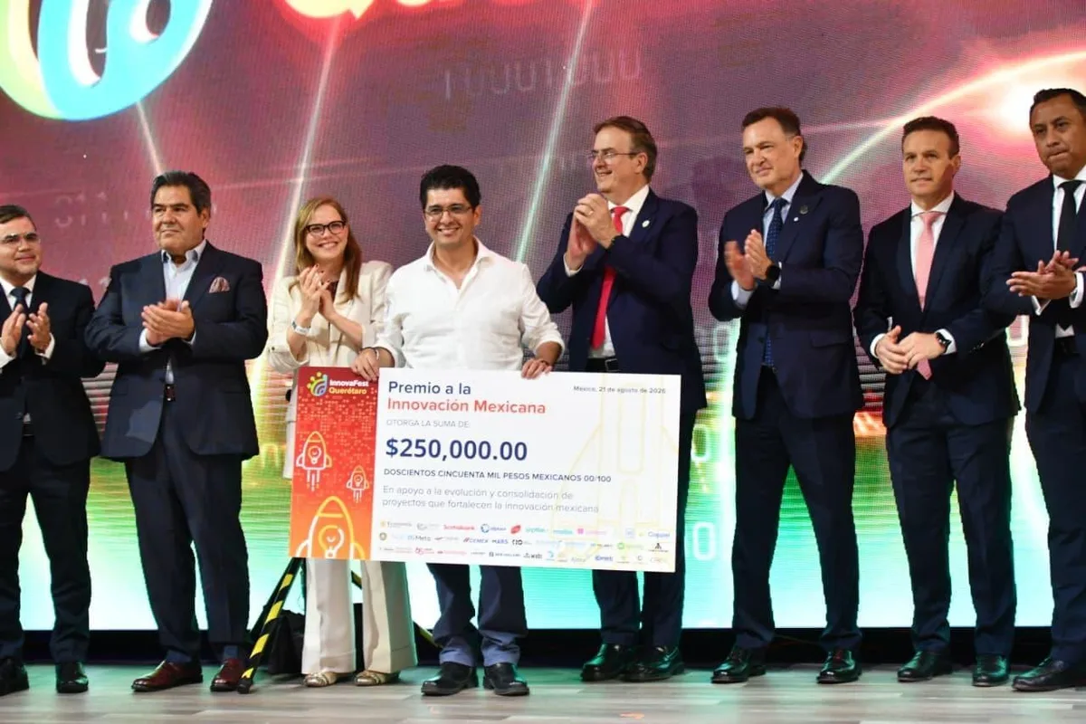 Secretaria de Economía reparte el Premio a la Innovación Mexicana a 24 proyectos en InnovaFest Querétaro