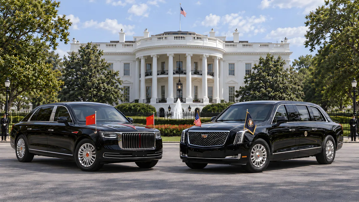 Así son los autos blindados de Trump y Xi
