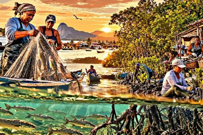 A força das pescadoras no Brasil: mulheres ocupam 50% da pesca