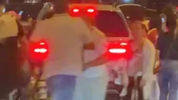 VÍDEO: carro de Mourinho cercado por adeptos à saída do Bernabéu