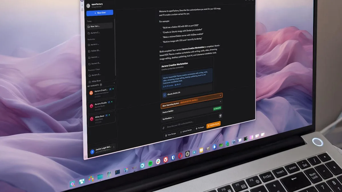 I used OpenFactory to build my own Linux distro overnight - this AI tool is going to be big