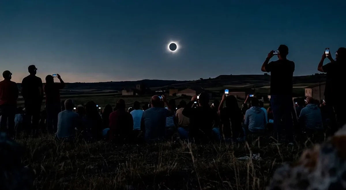 El eclipse solar dispara un 25,7% el gasto de los turistas extranjeros en las provincias con mayor visibilidad