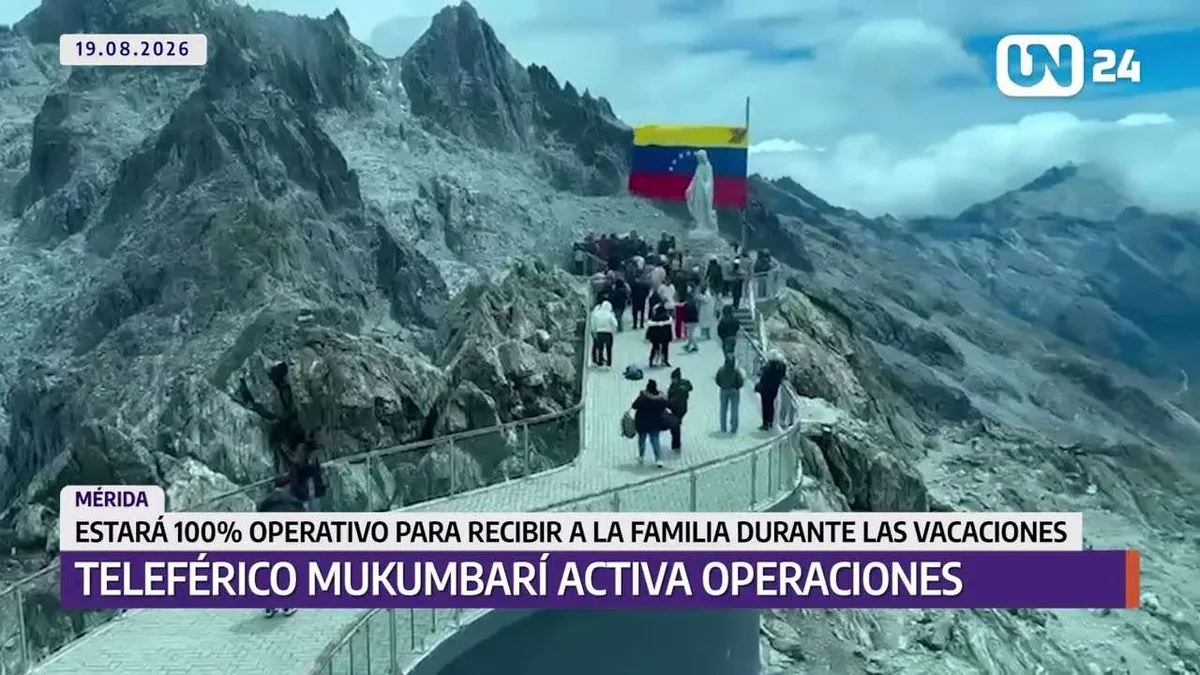 Teleférico Mukumbarí activa operaciones estas vacaciones