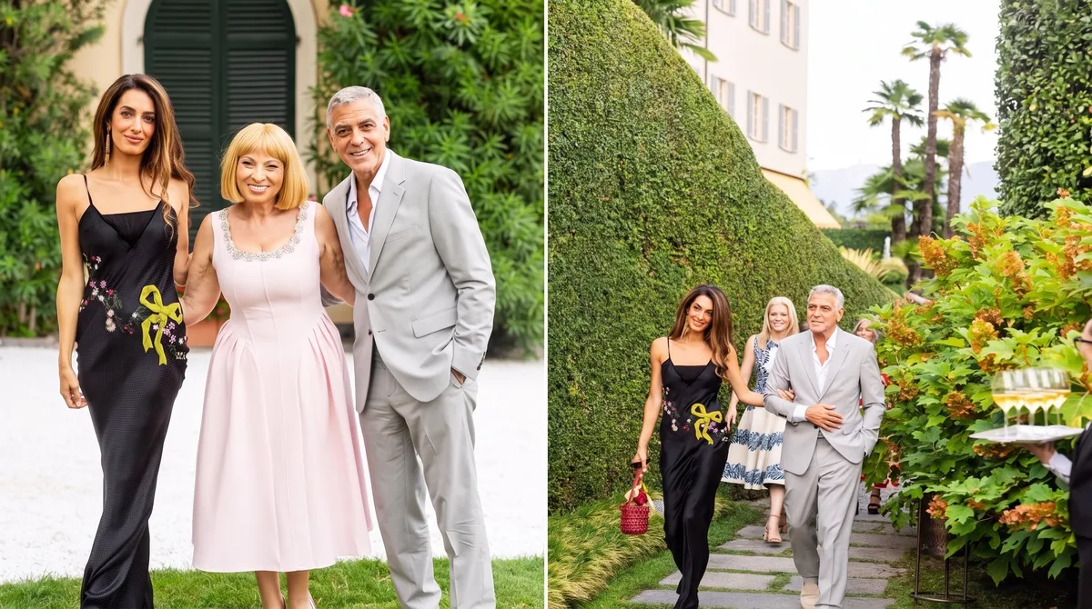 Amal Clooney recuperó un diseño de Dior de 2004 para una gala junto a George Clooney