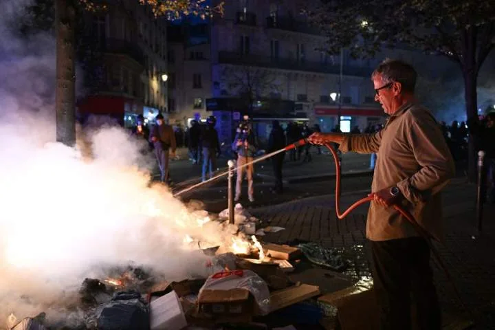 Macron condemns rioting during nationwide day of protests