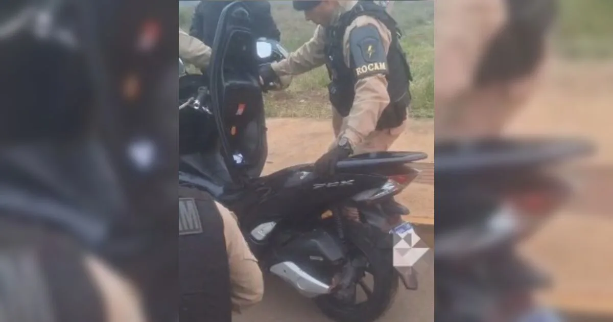 Paraguaio é preso após cerco policial ao ser flagrado com moto clonada na BR-376