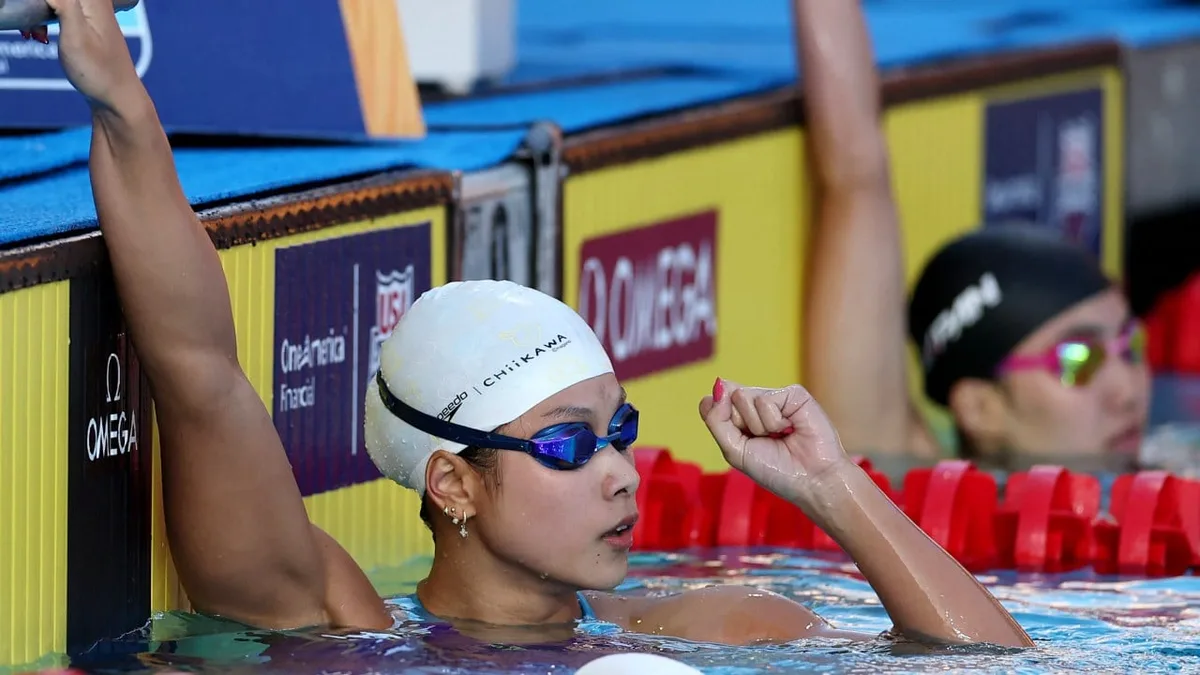 Chinese swimming fans excited about Yu Yiting’s prospects after win over world record holder