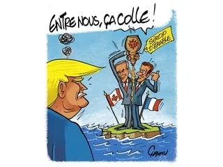 Le dessin de Chaunu : le rapprochement entre la France et le Canada