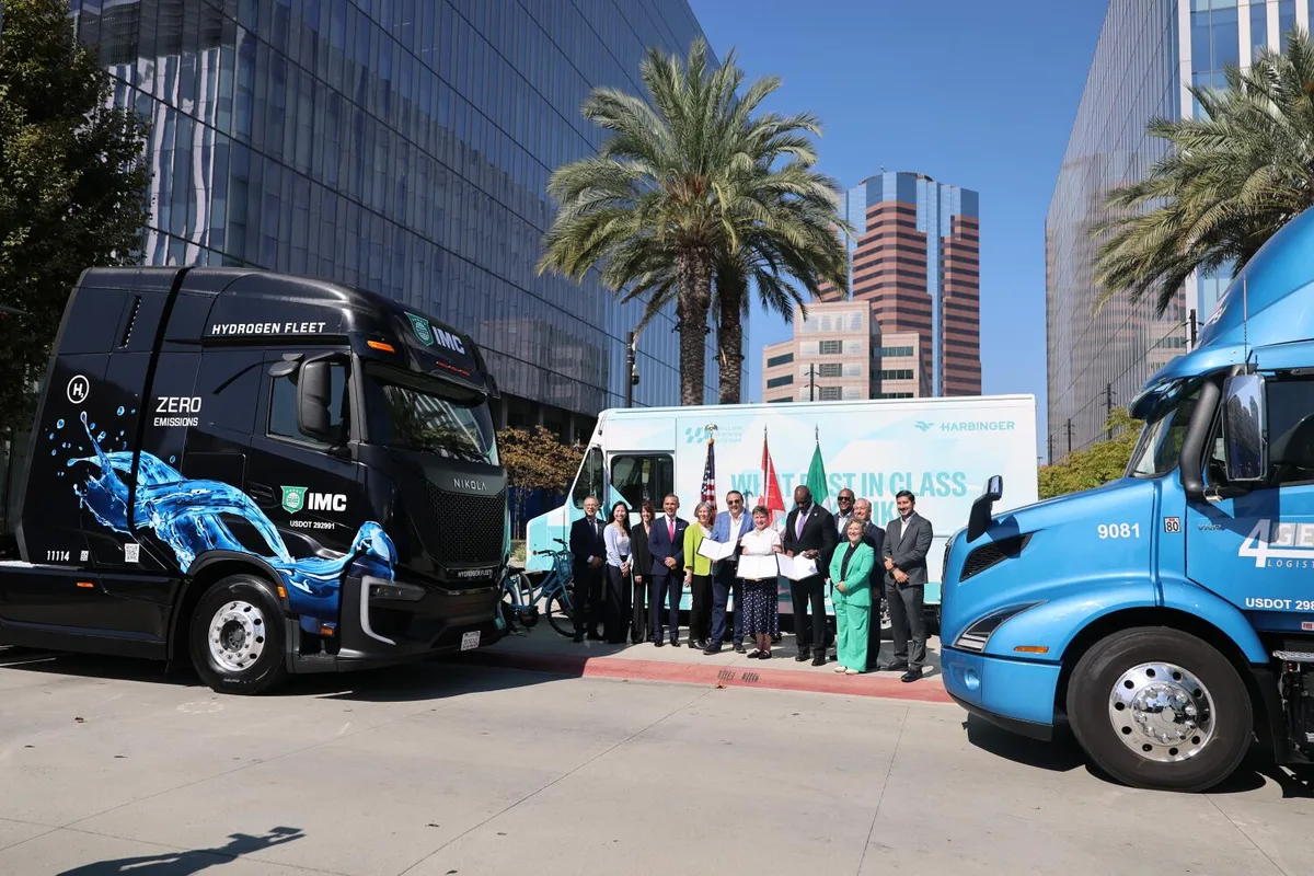 Electric heavy-duty trucks will be able to run from Baja to Canada, West Coast leaders pledge