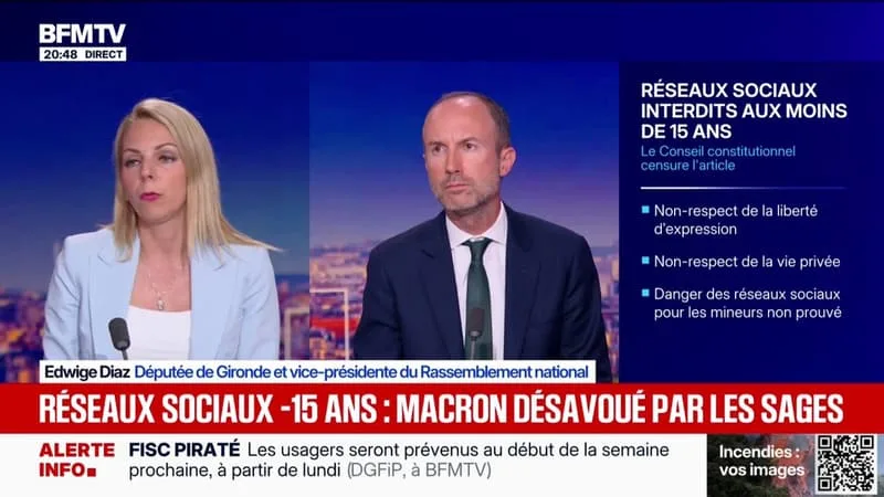 "Au Rassemblement national, nous déplorons régulièrement les décisions du Conseil constitutionnel qui viennent empêcher le législateur de faire son travail", affirme Edwige Diaz, vice-présidente du Rassemblement national