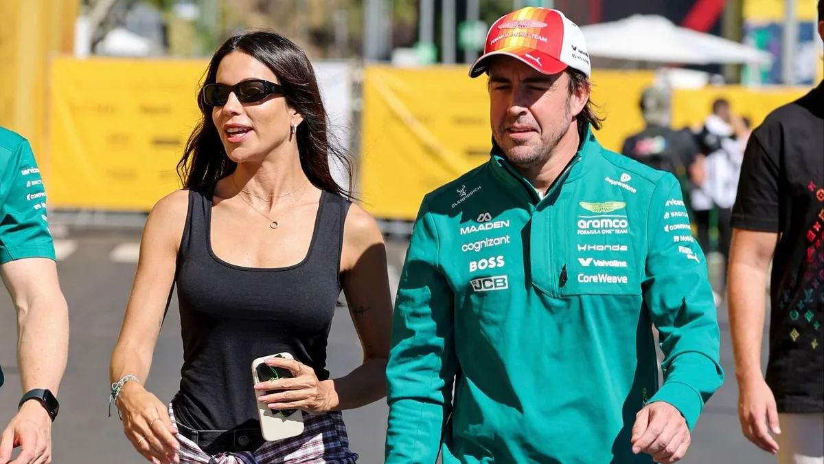 Fernando Alonso y Melissa Jiménez lideran la llegada de la Fórmula 1 al circuito de Madrid: su complicidad tras ser padres