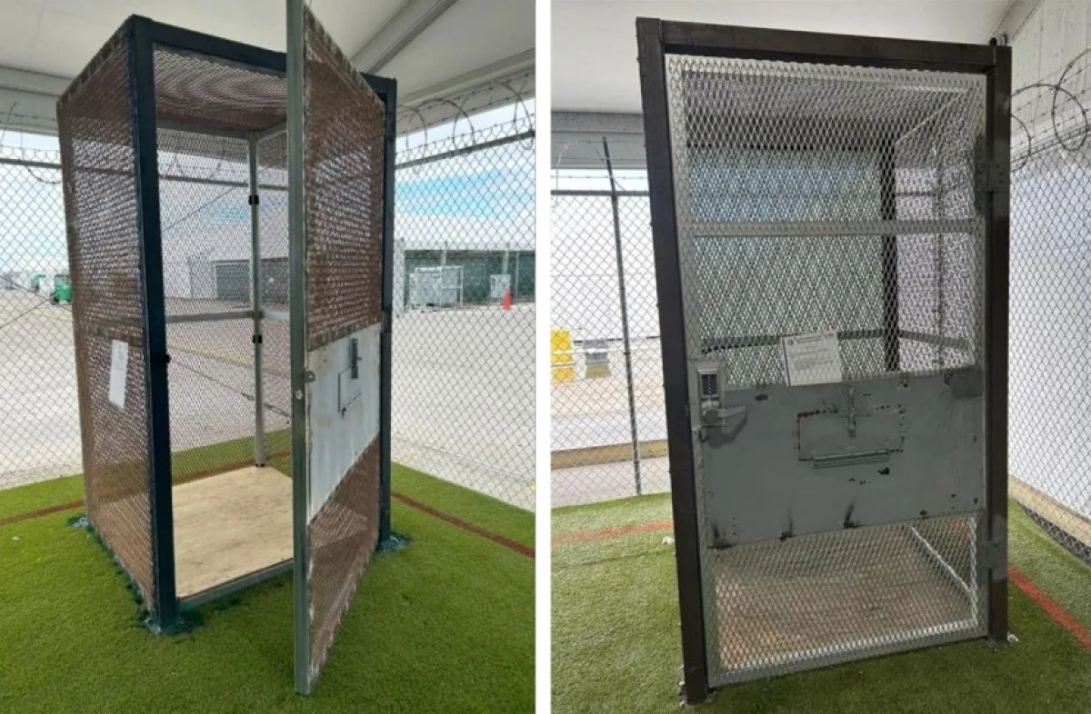 Imigrantes detidos na 'Alcatraz dos Jacarés' do ICE, na Flórida, ficavam em celas do tamanho de uma cabine telefônica