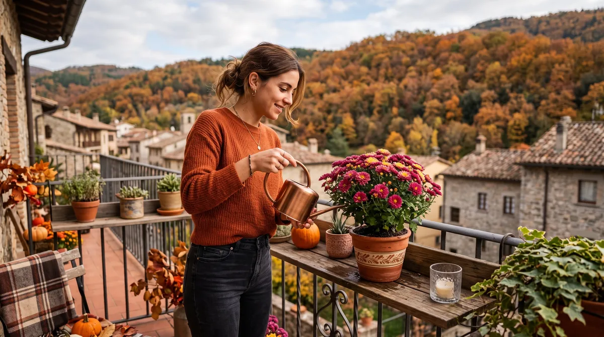 La planta de otoño que absorbe la humedad del ambiente