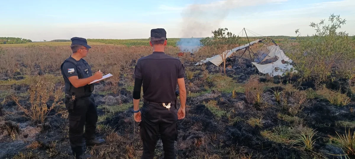 Murió en Misiones un hombre que chocó un tendido de cables con su ala delta motorizada