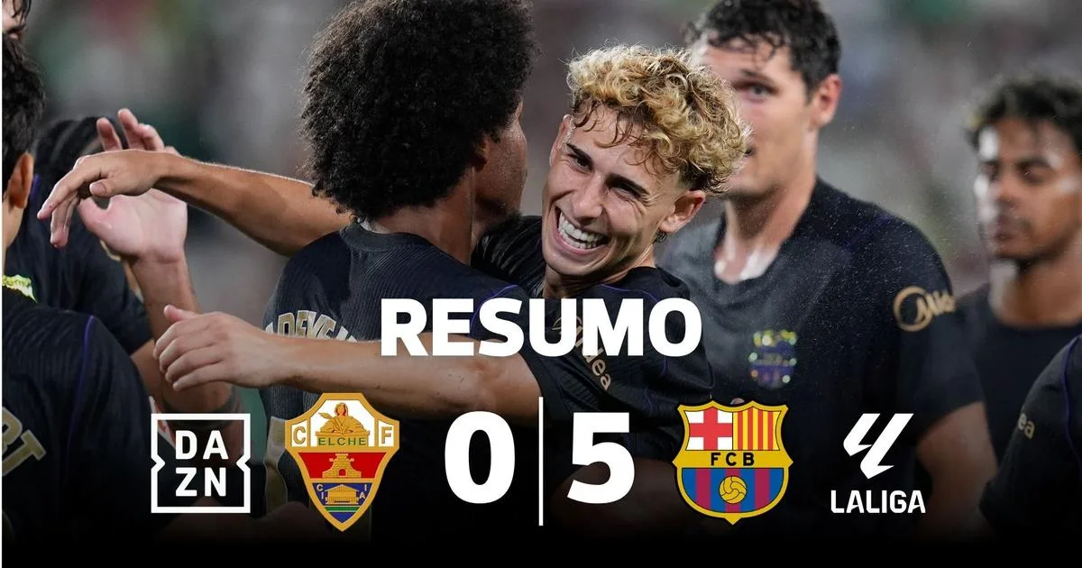 Goleada do Barcelona na estreia caseira de Anselmi pelo Elche (resumo)