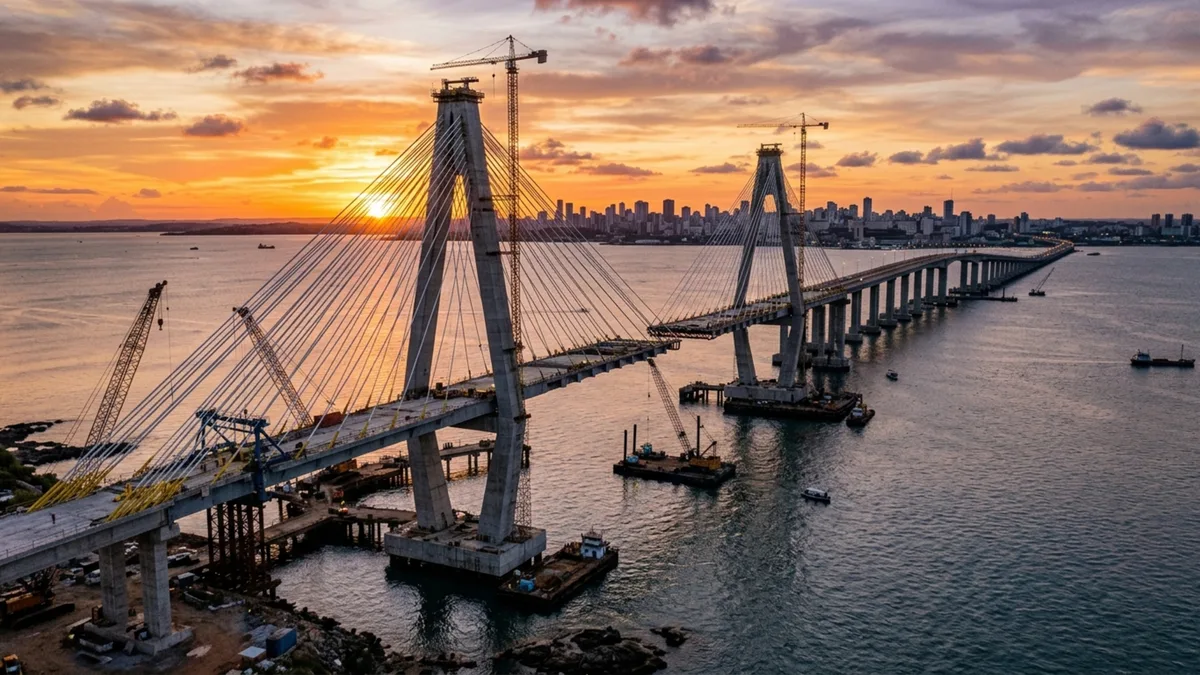 Megaobra de R$ 11,6 bilhões vai erguer ponte de 12,4 km sobre o mar e criar uma nova ligação capaz de transformar o acesso a mais de 250 municípios brasileiros
