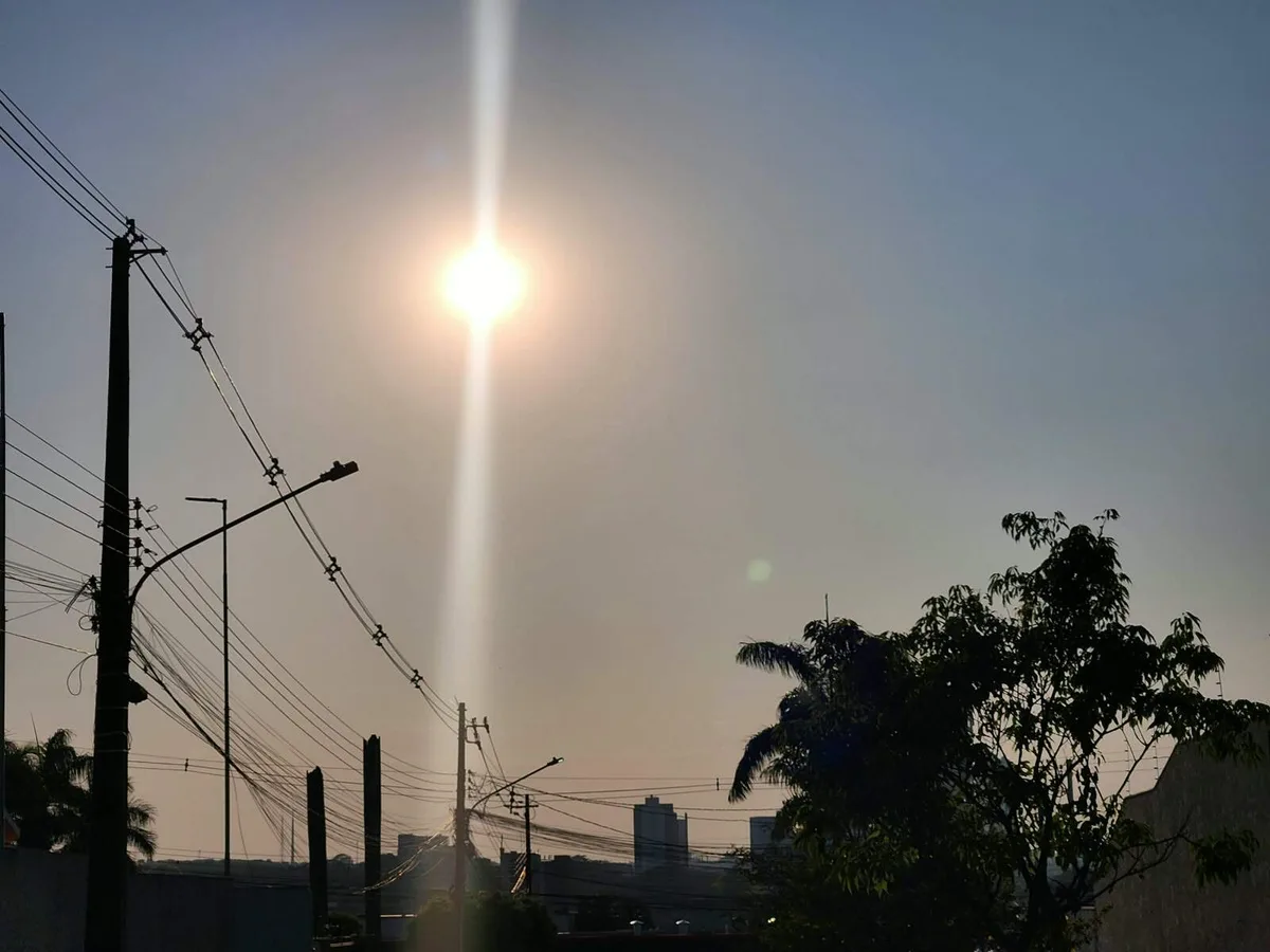 Calor de 40ºC marca sábado com alerta de tempestade no sul de MS