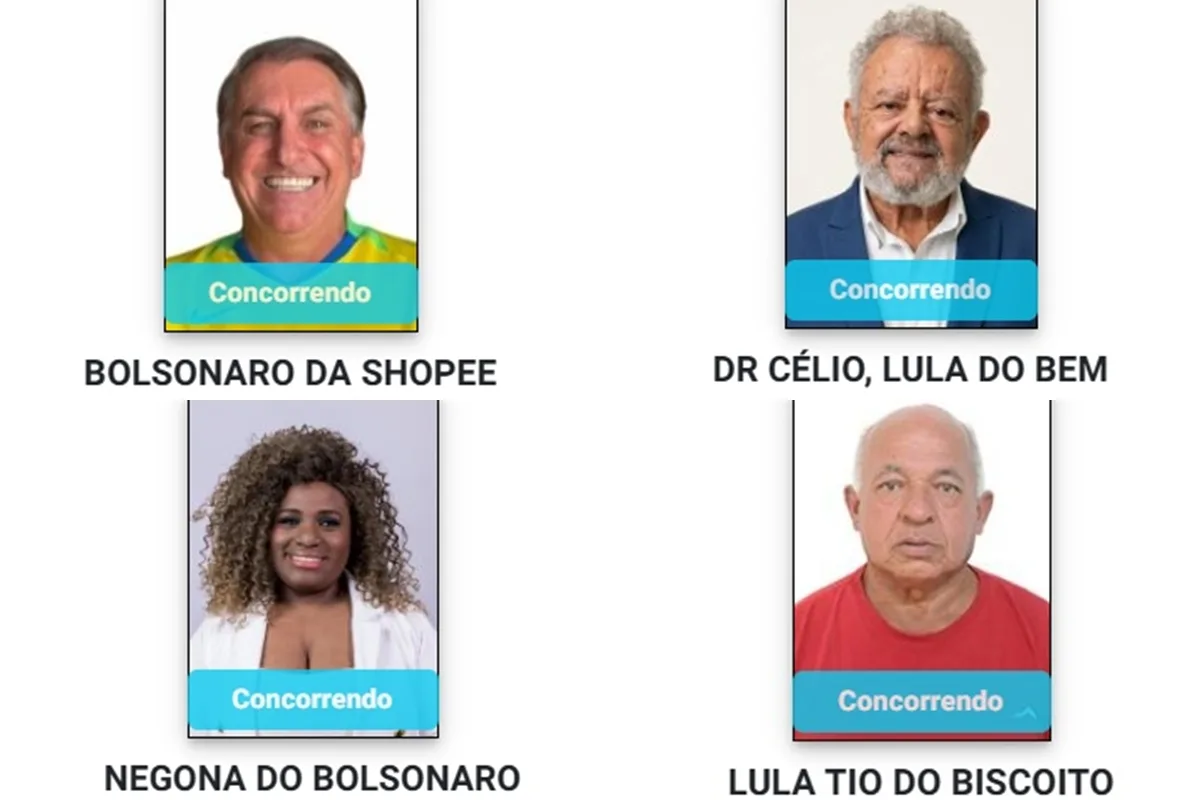 Negona do Bolsonaro e Lula do Bem: candidatos adotam nome dos líderes políticos na urna