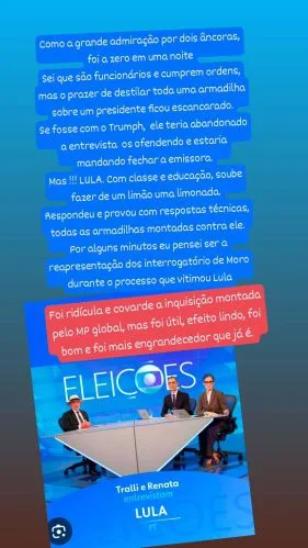 Pai de Anitta, Mauro Machado reclama de tratamento dado a Lula pela Globo em entrevista e aponta ‘armadilha’ Pai de Anitta, Mauro Machado reclama de tratamento dado a Lula pela Globo em entrevista e aponta ‘armadilha’