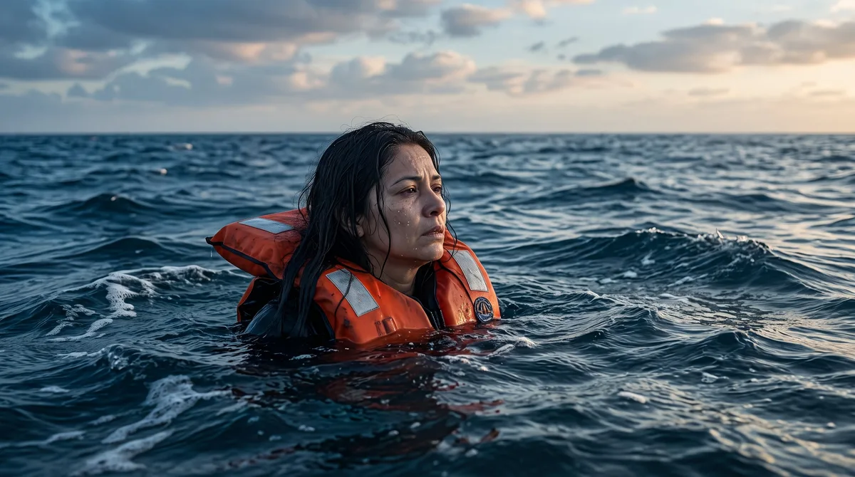 24 horas a la deriva en el mar Jónico: cómo una salvadoreña sobrevivió aferrada a un salvavidas tras caer de un crucero