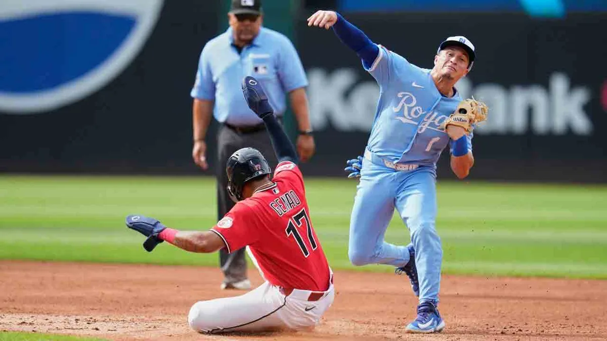Guardians fall back to .500 with another loss to Royals