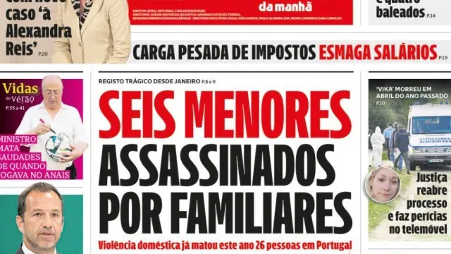 Hoje é notícia: Seis menores assassinados; Taxa ilegal sobre combustíveis