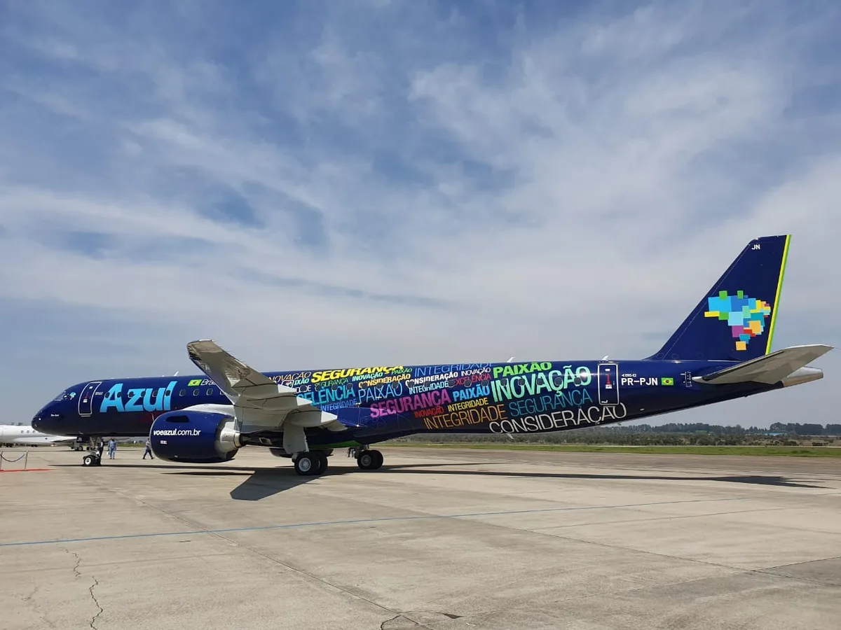 Falha em GPS usado por aviões da Embraer afeta voos da Azul
