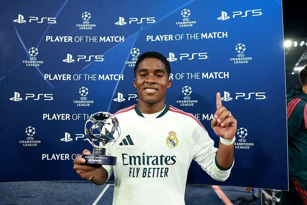 Bom aproveitamento na Champions pode ser trunfo para Endrick no Real; veja números