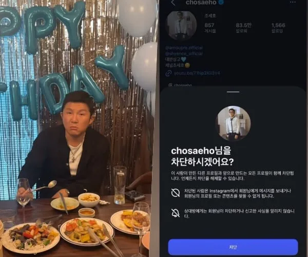 "조세호 동의NO" 아내 계정 맞아? 몰래 사생활 공개에 SNS 차단 추정 '무슨 일' [핫피플]