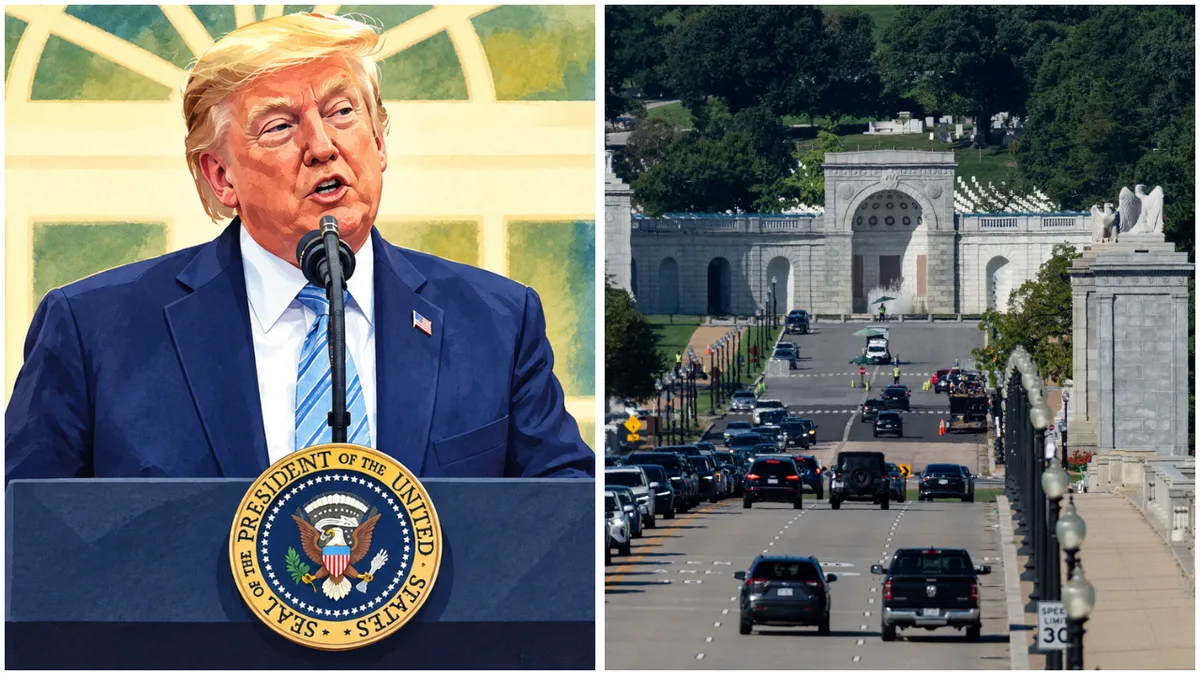 Trump adds drones, snipers and ammunition to plans for Washington triumphal arch