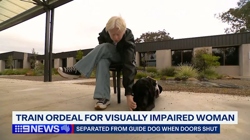 Woman separated from guide dog in 'traumatising' incident at train station