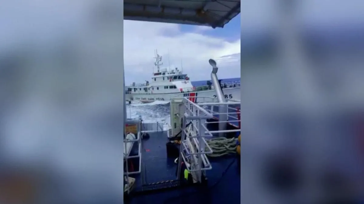 Philippines says China Coast Guard ship rammed its boat in South China Sea