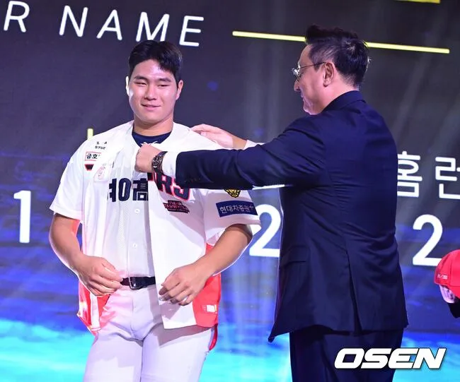 "이름에 호랑이가 들어있네" 김도영 이후 첫 야수 1라운드 픽, KIA 가슴 두터운 우타거포 지명에 팬들 기대만발