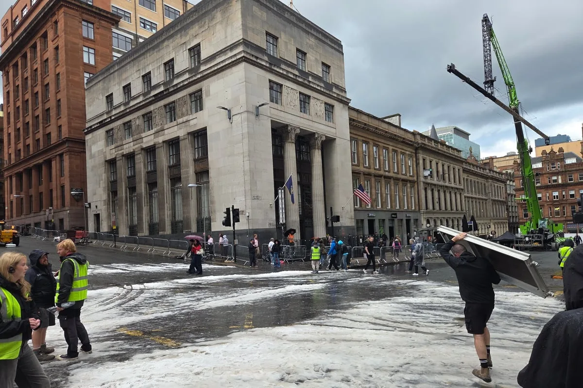 Glasgow transformed into Gotham City for filming of The Batman: Part II