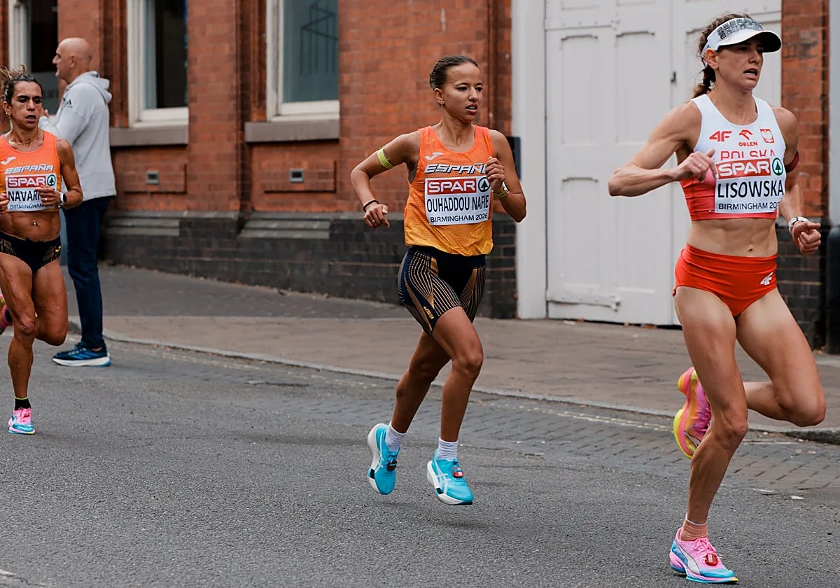 La aguilarense Fátima Ouhaddou conquista el bronce en maratón en equipos con España en el Europeo de Birmingham