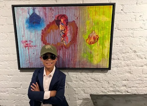 Víctor Gutiérrez Barreras, el pequeño pintor de 9 años que se abre camino en el mundo del arte