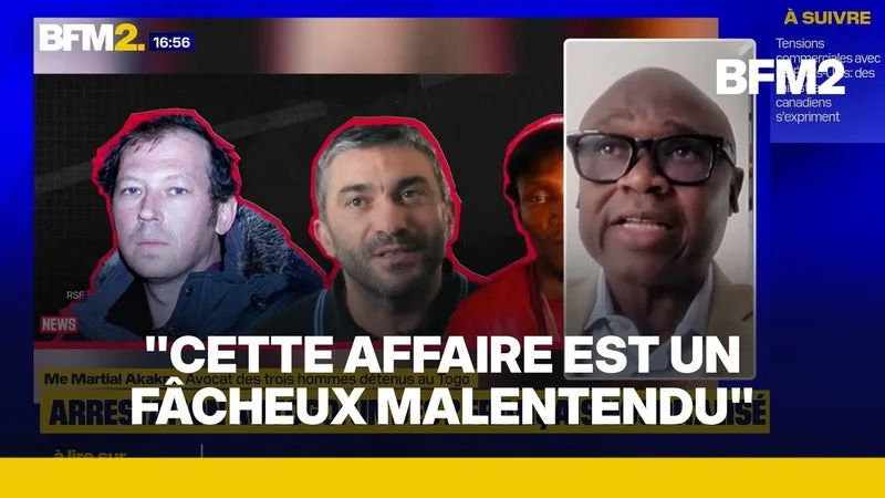 "La détention est injustifiée": l'avocat des réalisateurs français en prison au Togo réagit sur BFM2