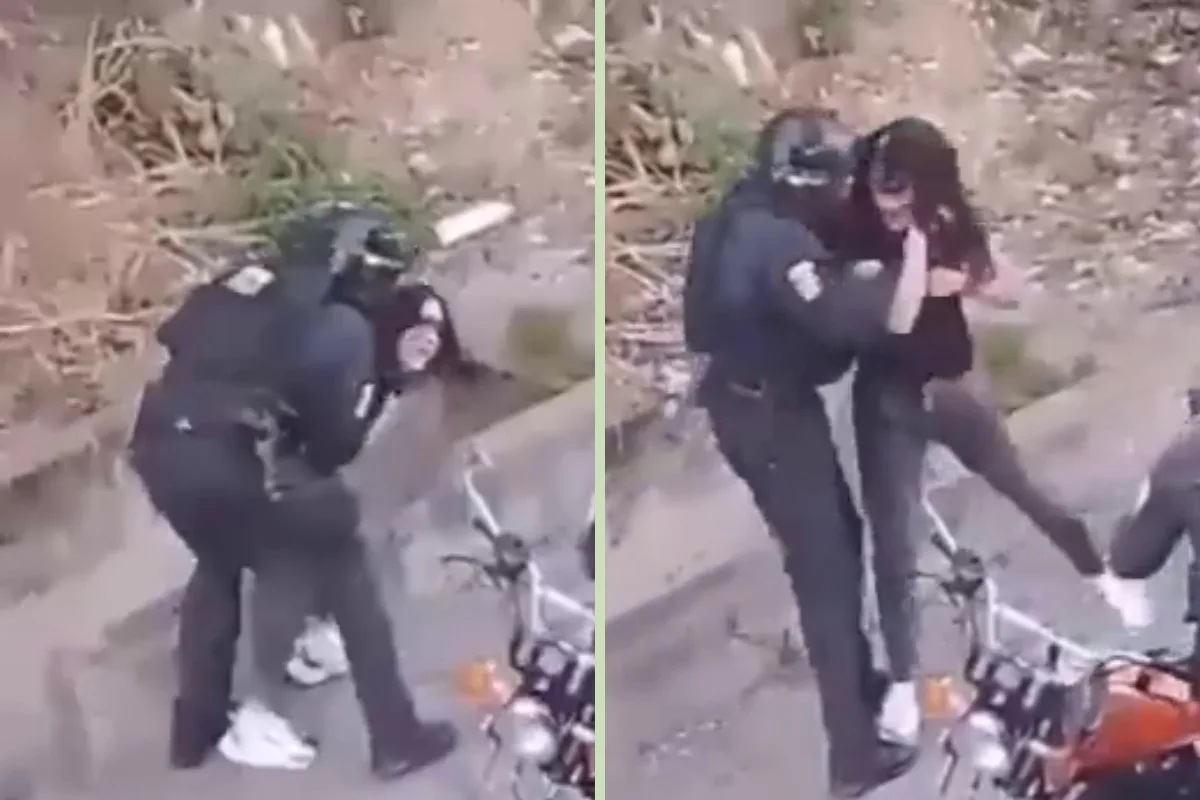 Pareja fue detenida tras ser agredida en una alcabala improvisada de la PNB en Caucagüita (VIDEO)