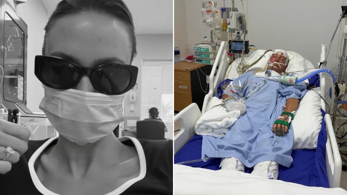 Aussie model faces losing both parents within two years as dad placed in coma