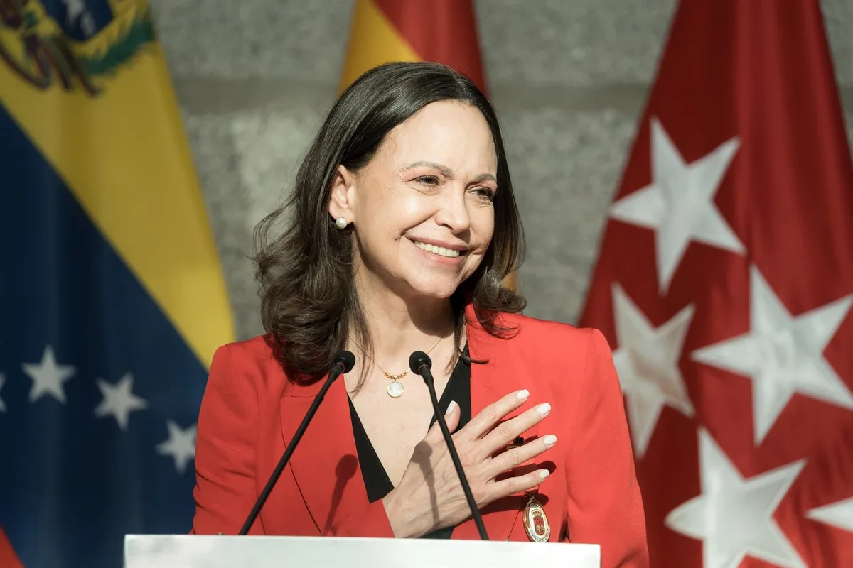 Machado dice que la garantía de éxito para acuerdo petrolero con EEUU es un "gobierno democrático" en Caracas