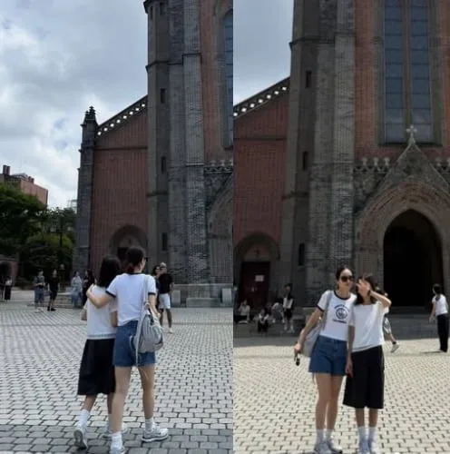 한혜진♥기성용 딸, 아빠 닮아 남다른 다리 길이..벌써 키 따라잡았네 “자매 같아”