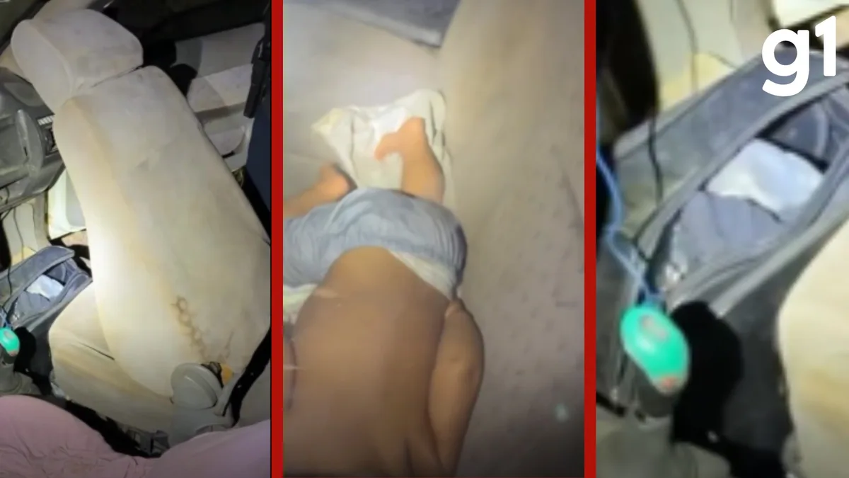 VÍDEO: menino de 1 ano é encontrado sozinho dentro de carro e pai é preso em Sinop (MT)