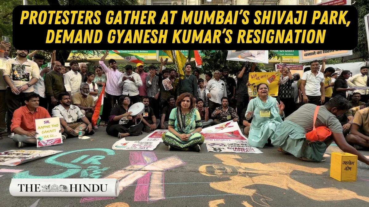 Ground Report: CEC Gyanesh Kumar faces CJP protest at Mumbai’s Shivaji Park