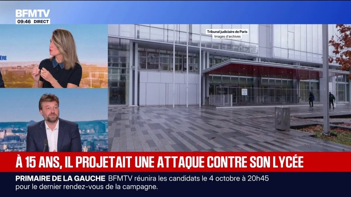 Un mineur d’ultra droite de 15 ans mis en examen pour un projet d'attaque terroriste dans son lycée à Lyon: "Un jeune visiblement marqué par la mort de Quentin Deranque", explique Vincent Vantighem, Grand reporter police-justice BFMTV