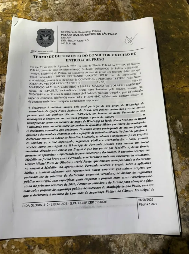 Vettorazzo dá voz de prisão por oferta de propina em licitação