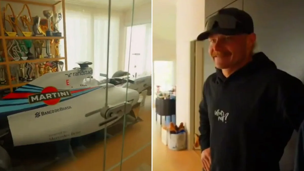 Un famoso piloto sorprendió al mostrar que tiene un Fórmula 1 en su living: “Pusimos el auto y después construimos la casa”