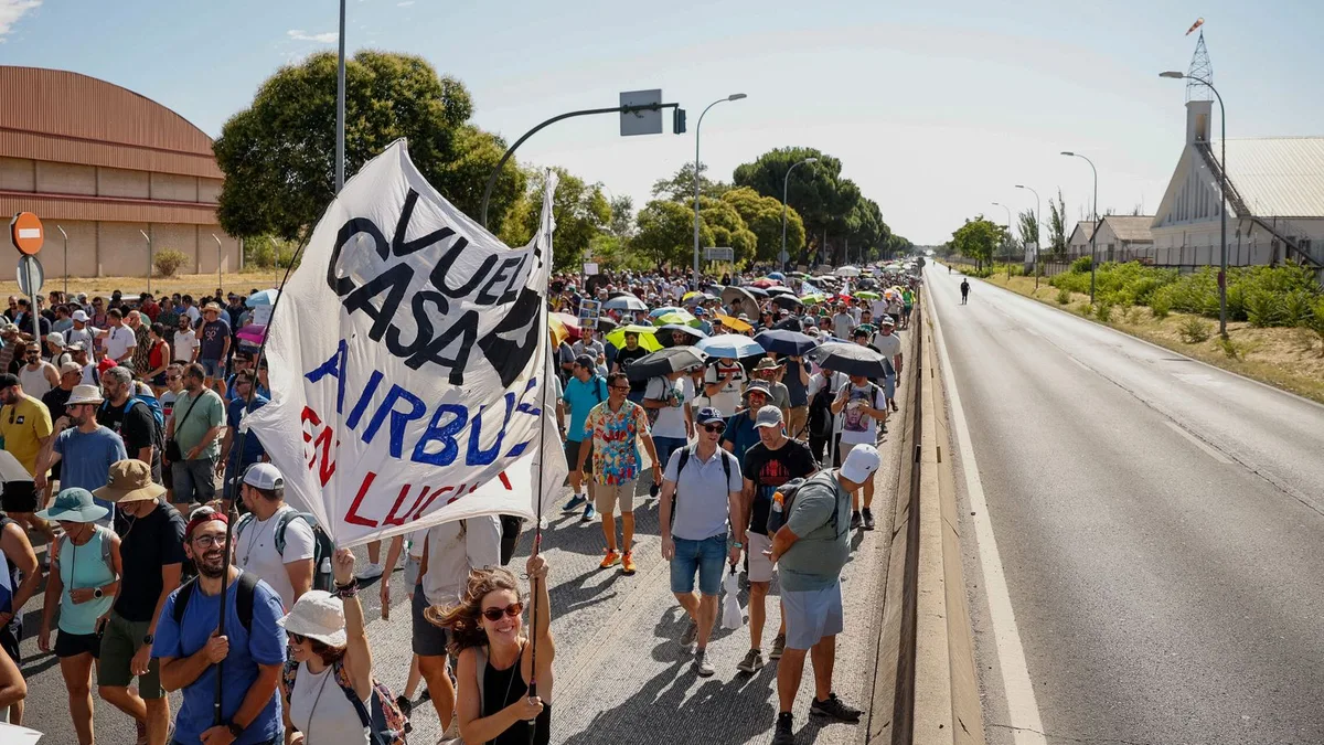 La plantilla de Airbus ratifica la huelga indefinida en las primeras votaciones de la mañana