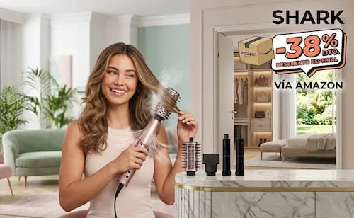 El Shark FlexStyle tiene 38% de rebaja en Amazon; este multiestilizador 5 en 1 cuida tu cabello y tu bolsillo